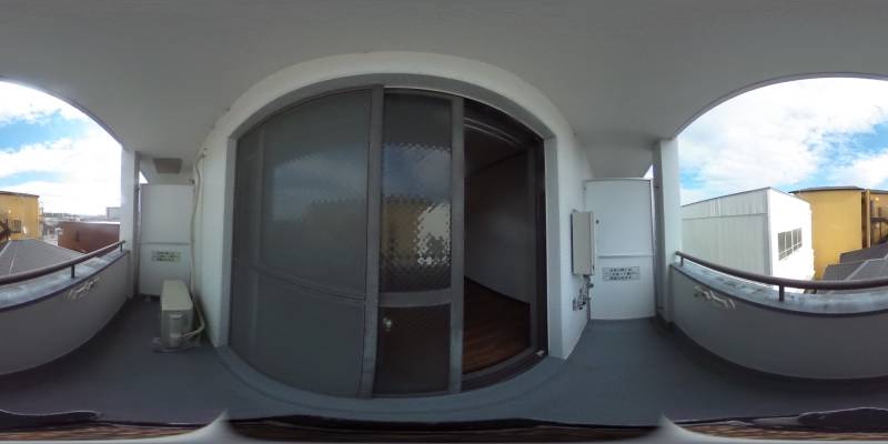 パノラマ画像バルコニー