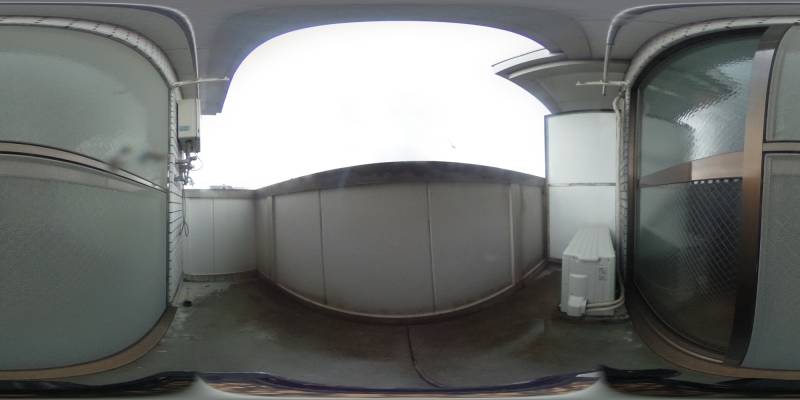 パノラマ画像バルコニー