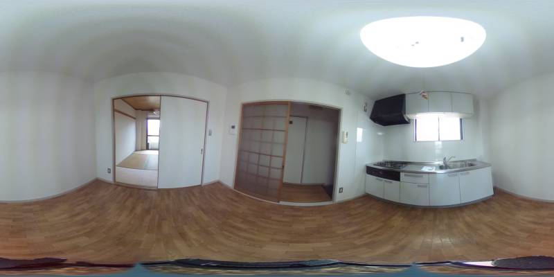 パノラマ画像キッチン