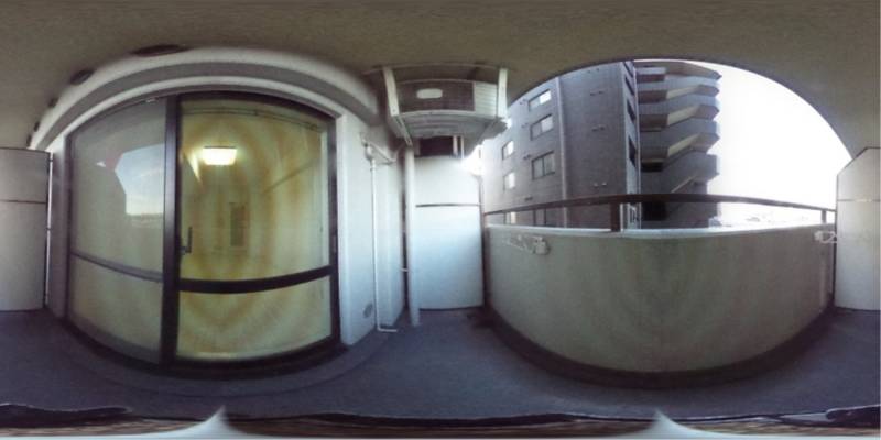 パノラマ画像バルコニー