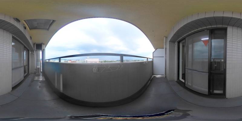 パノラマ画像バルコニー