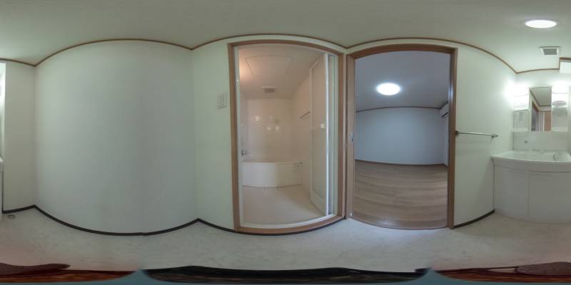 パノラマ画像洗面所