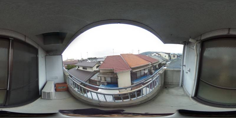 パノラマ画像バルコニー