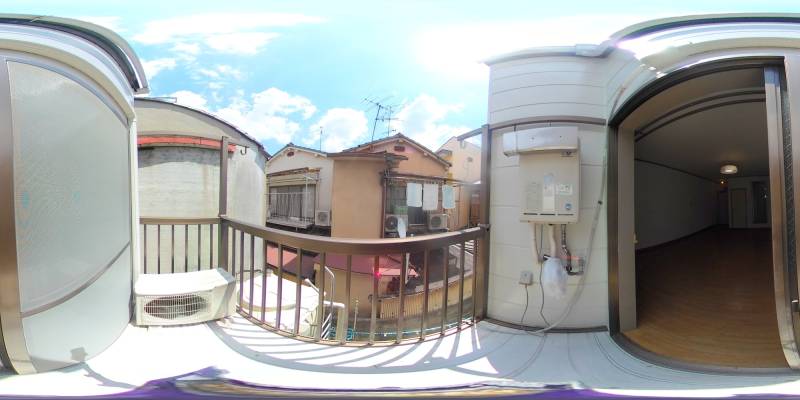 パノラマ画像バルコニー