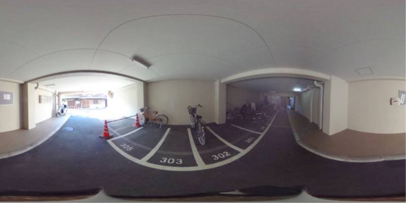 パノラマ画像駐車場