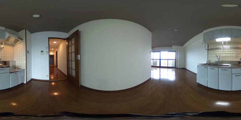 パノラマ画像キッチン