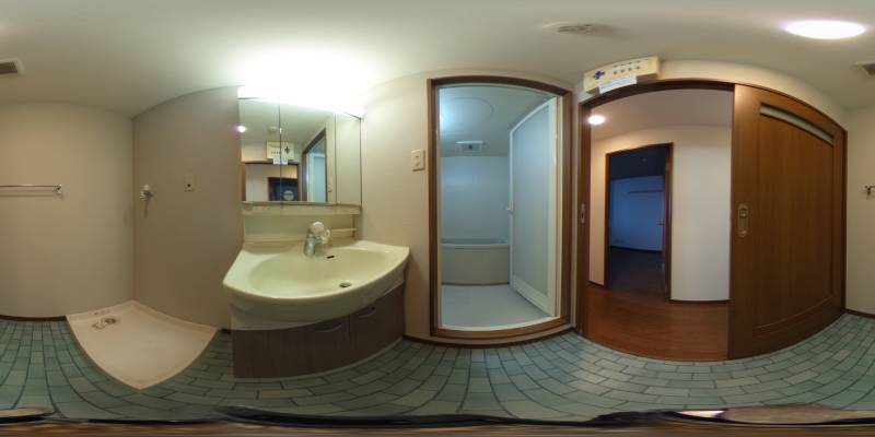 パノラマ画像洗面所