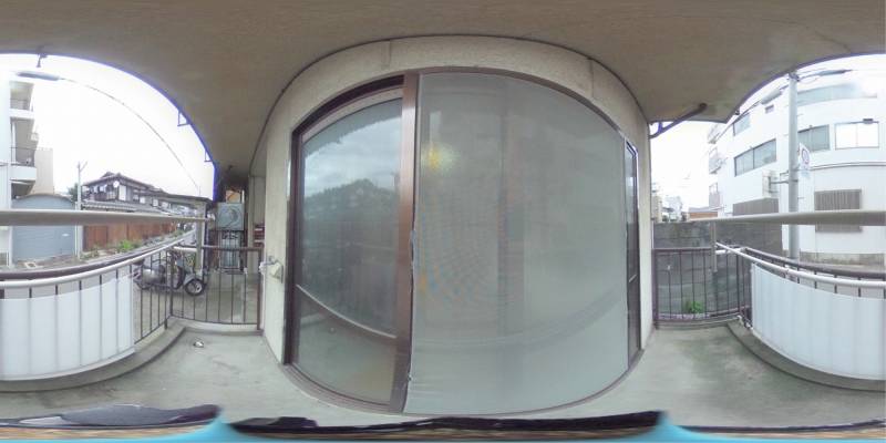 パノラマ画像バルコニー