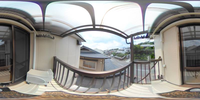 パノラマ画像バルコニー