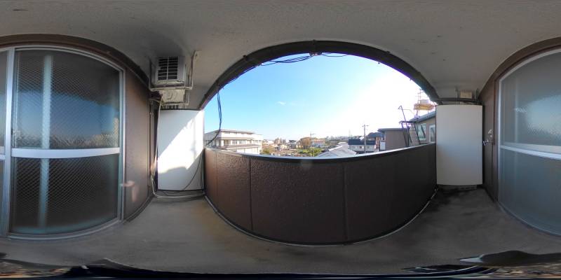 パノラマ画像バルコニー