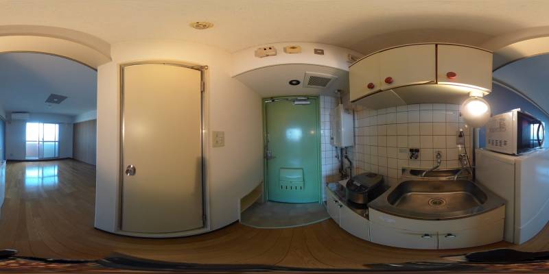 パノラマ画像キッチン