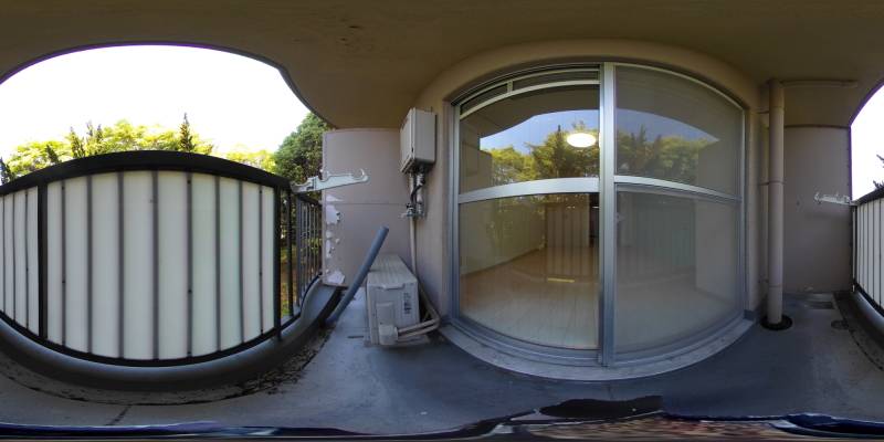 パノラマ画像バルコニー