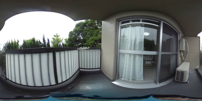 パノラマ画像バルコニー