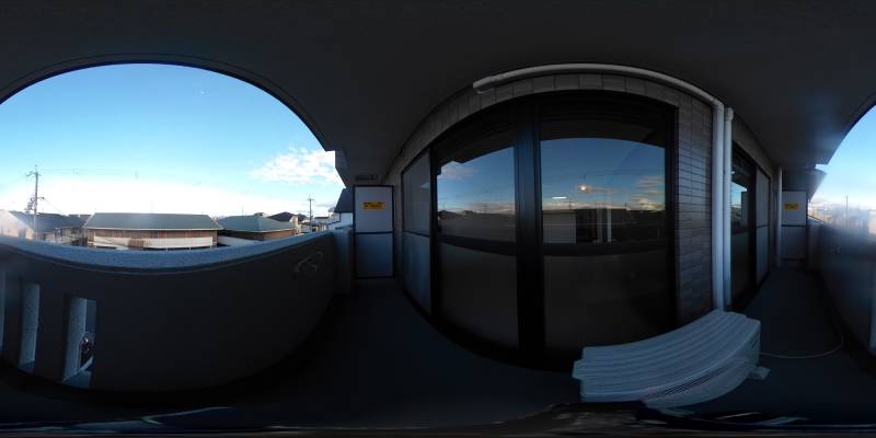 パノラマ画像バルコニー