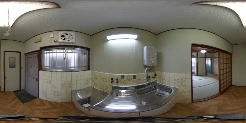 パノラマ画像キッチン