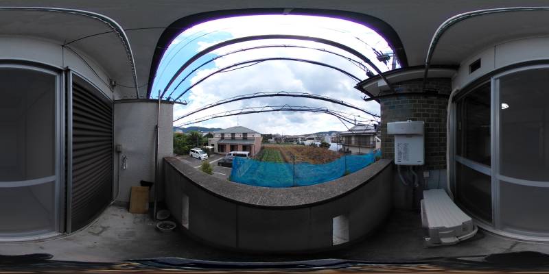 パノラマ画像バルコニー