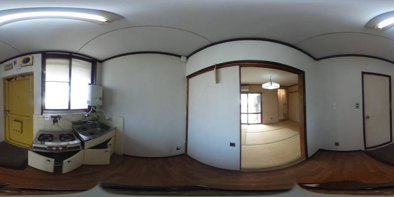 パノラマ画像寝室