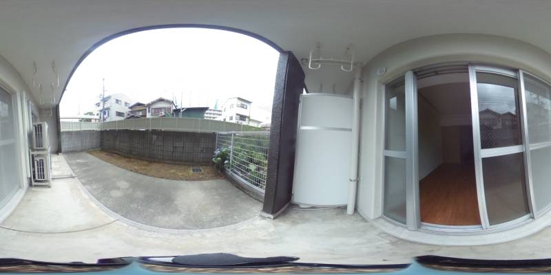 パノラマ画像バルコニー