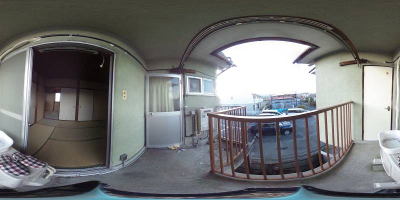 パノラマ画像バルコニー