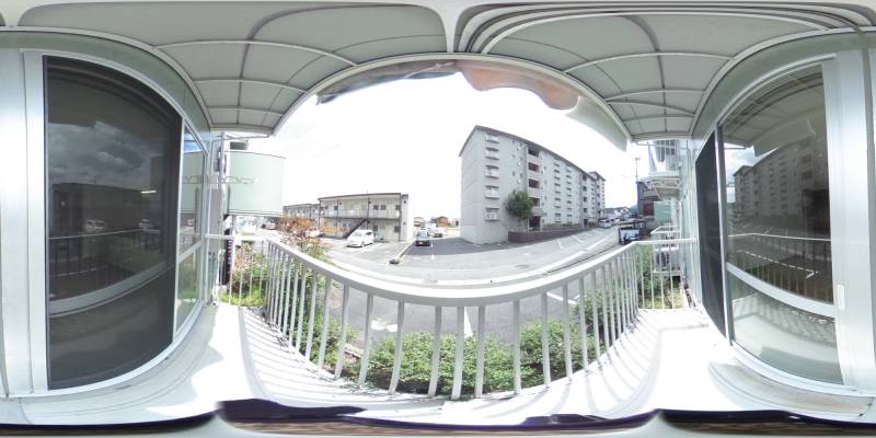 パノラマ画像バルコニー