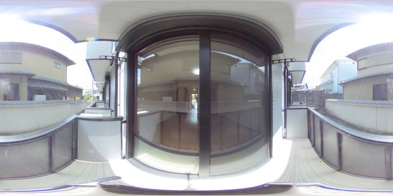 パノラマ画像バルコニー