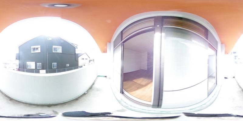 パノラマ画像バルコニー