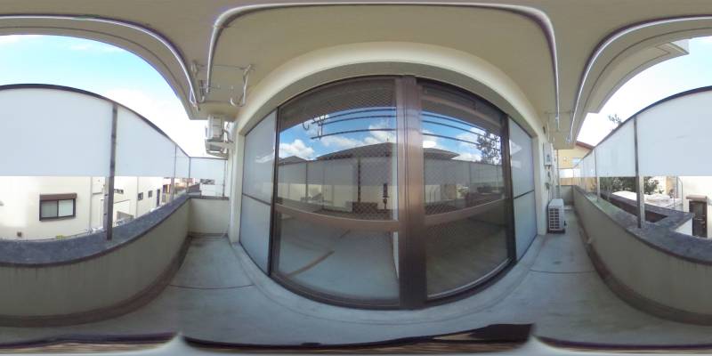 パノラマ画像バルコニー