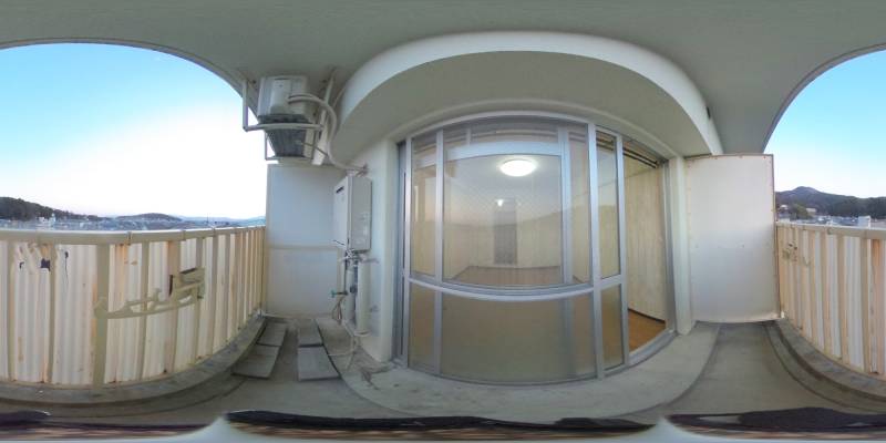 パノラマ画像バルコニー