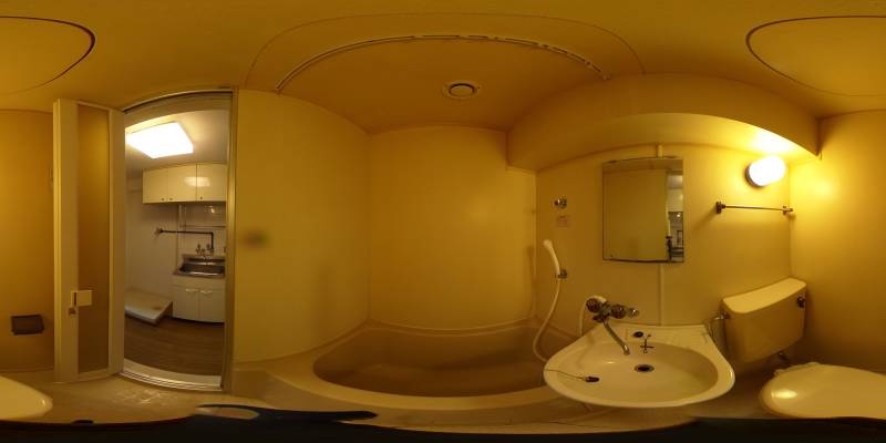 パノラマ画像バスルーム