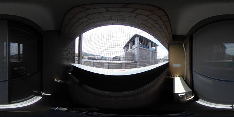 パノラマ画像バルコニー