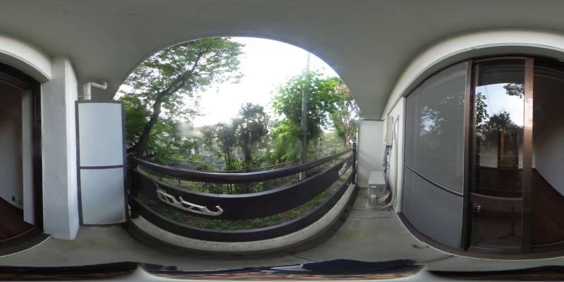 パノラマ画像バルコニー