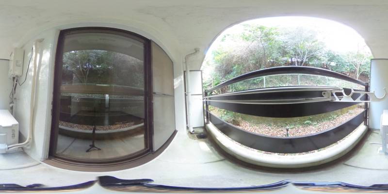 パノラマ画像バルコニー