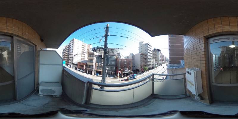 パノラマ画像バルコニー