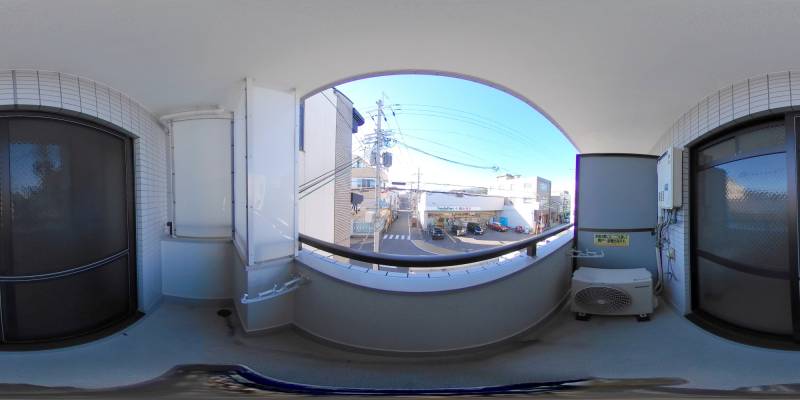 パノラマ画像バルコニー