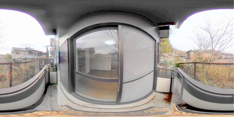 パノラマ画像バルコニー