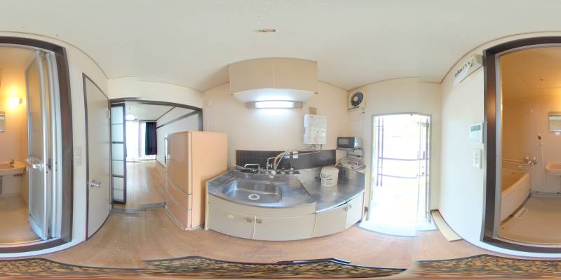 パノラマ画像キッチン