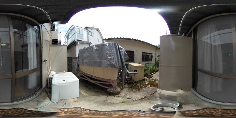 パノラマ画像バルコニー