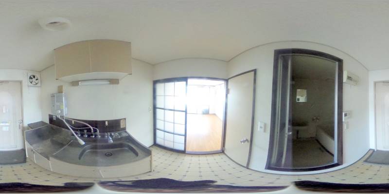 パノラマ画像キッチン