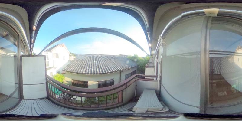 パノラマ画像バルコニー