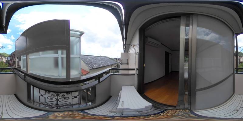 パノラマ画像バルコニー