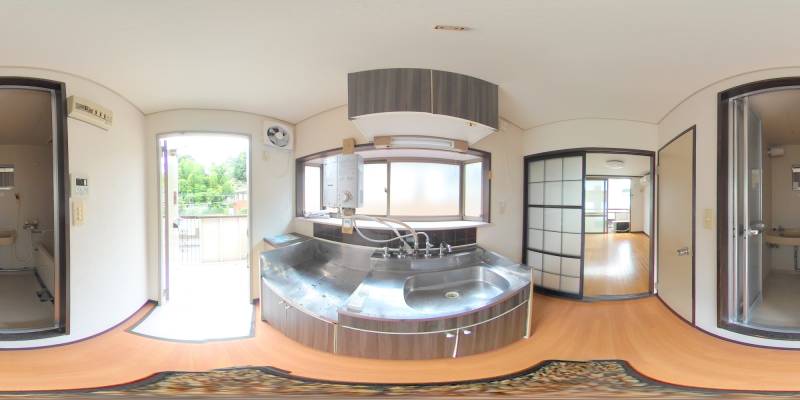 パノラマ画像キッチン