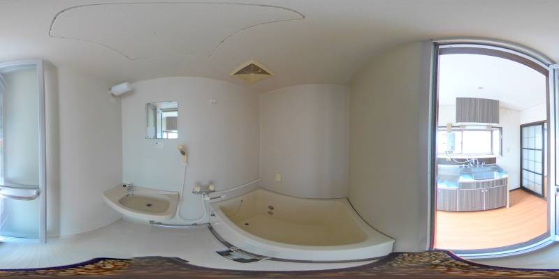 パノラマ画像バスルーム