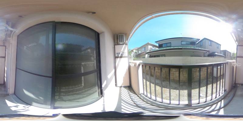 パノラマ画像バルコニー