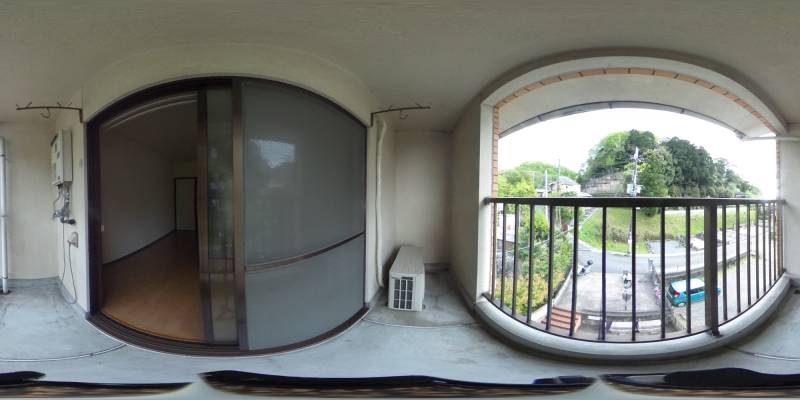 パノラマ画像バルコニー