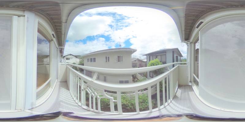 パノラマ画像バルコニー