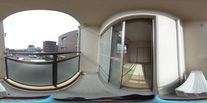 パノラマ画像バルコニー