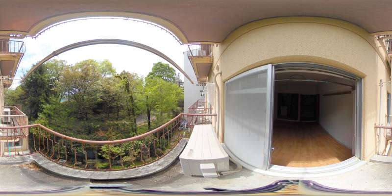 パノラマ画像バルコニー