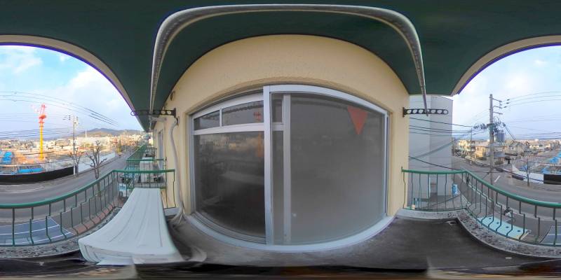 パノラマ画像バルコニー