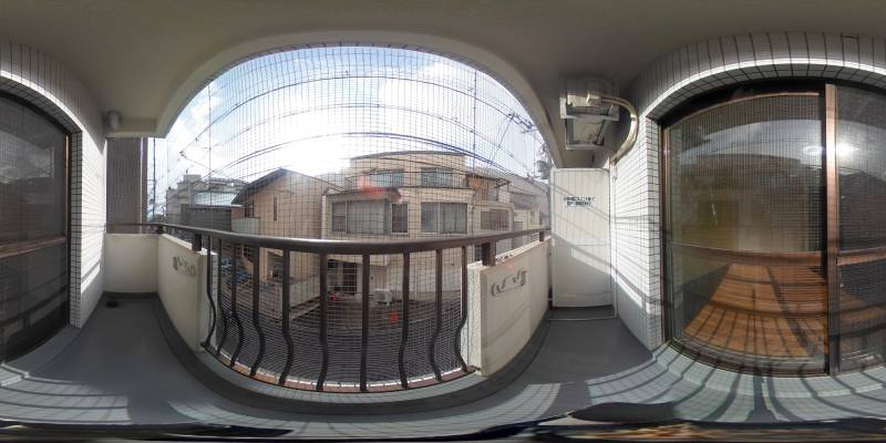 パノラマ画像バルコニー