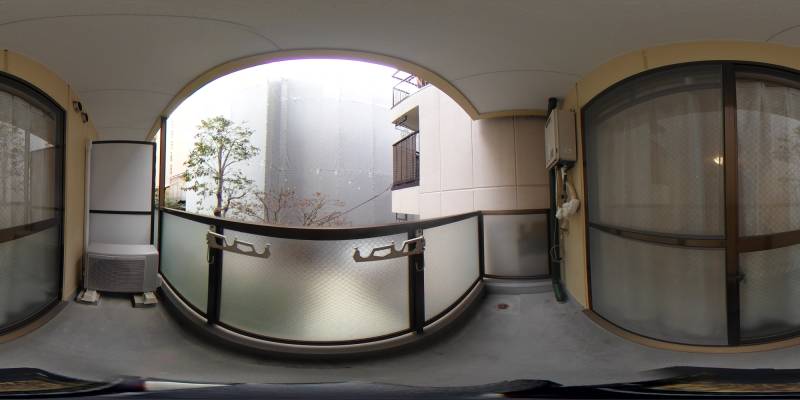 パノラマ画像バルコニー